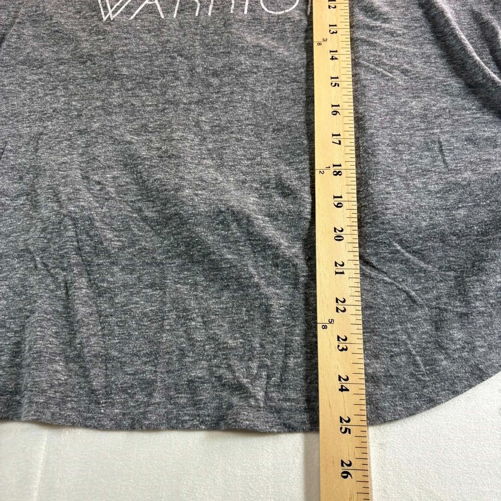 Modern Lux Tank Top Womens Large L Gray Road Trip Warrior Graphic High Neck - Picture 3 of 5